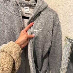 Nike Heather Gray Fleece Hoodie